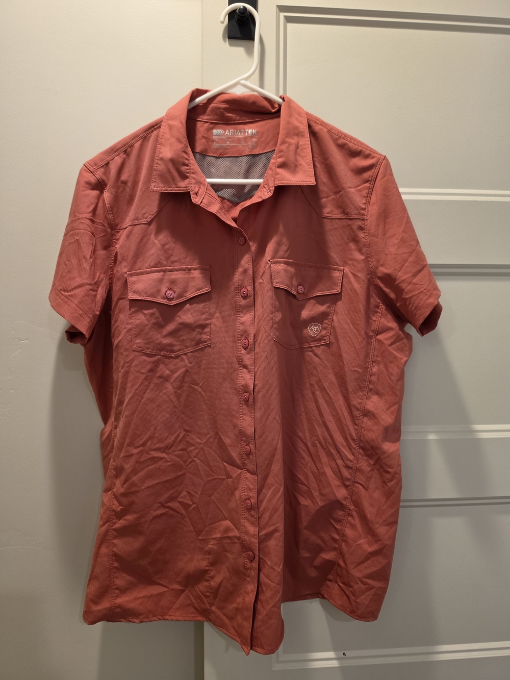 Ariat Women’s Short Sleeve Button-Front Coral Workshirt
